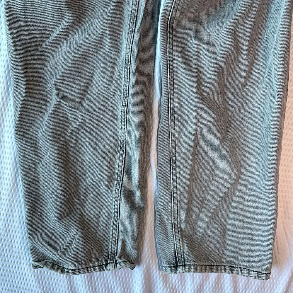 Empire Relaxed baggy jean black Distressed denim Mens size 30Wide Leg